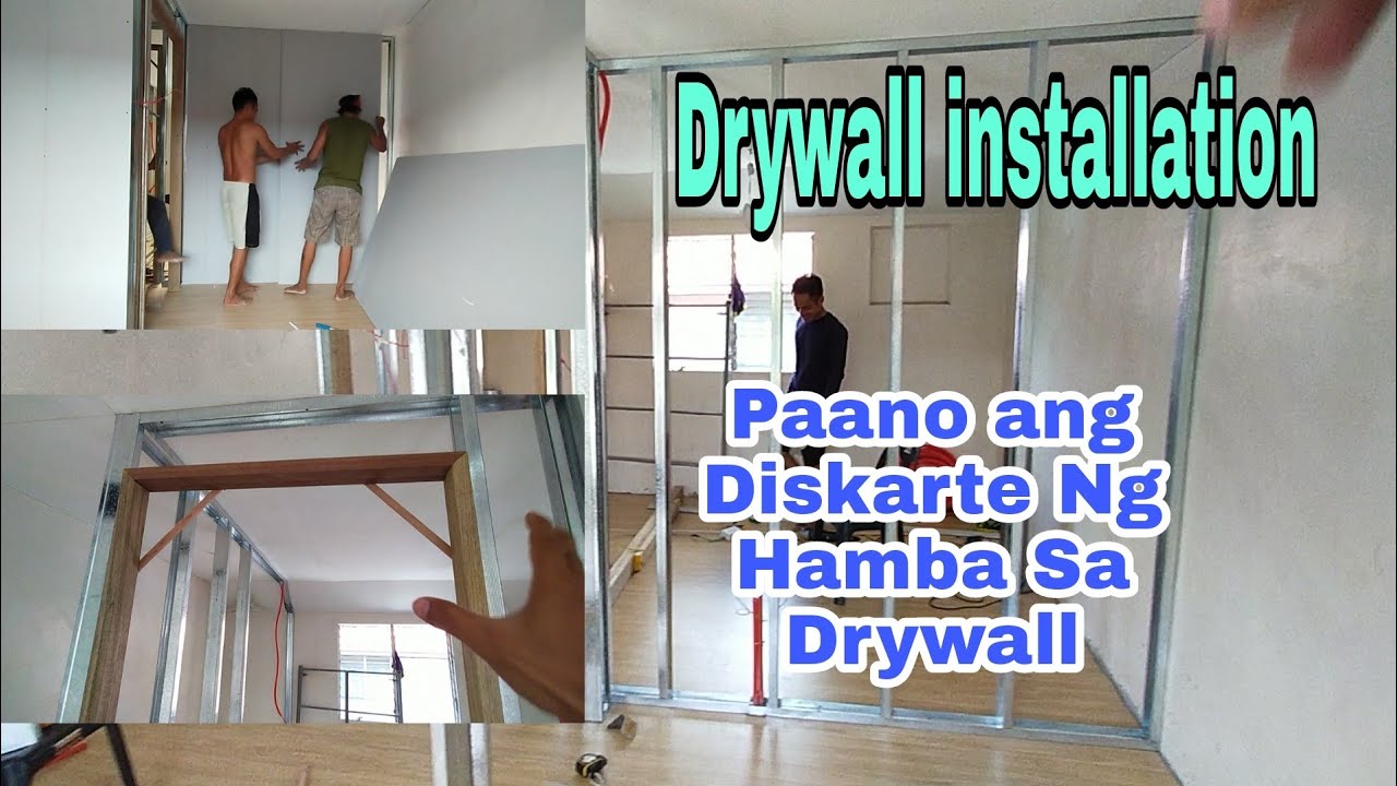 Paano mag Drywall or Partition wall Gamit ang Metal Stud at Gypsum Board 👍