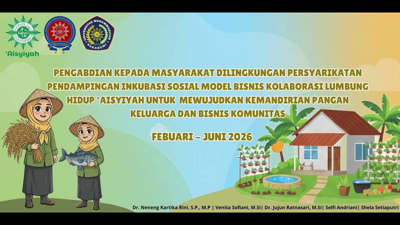 Pendampingan Inkubasi Sosial Model Bisnis Kolaborasi Lumbung Hidup ‘Aisyiyah