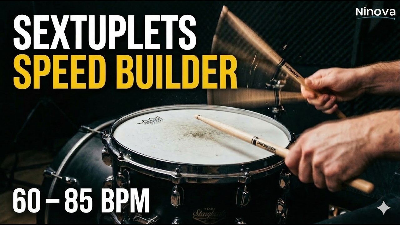 Sextuplet Practice Along (4 to 6 Switching) | 60–85 BPM Metronome Workout