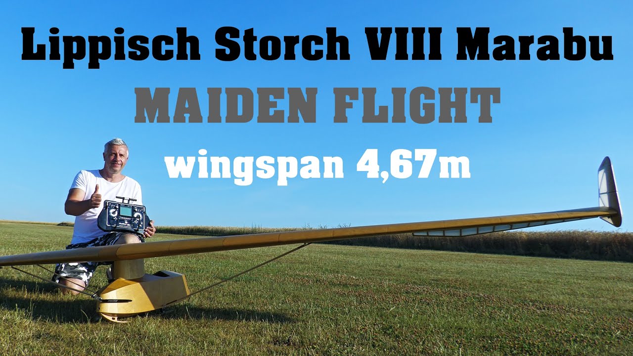 Storch VIII Marabu | MAIDEN FLIGHT | giant scale RC flying wing | 4K | 2023