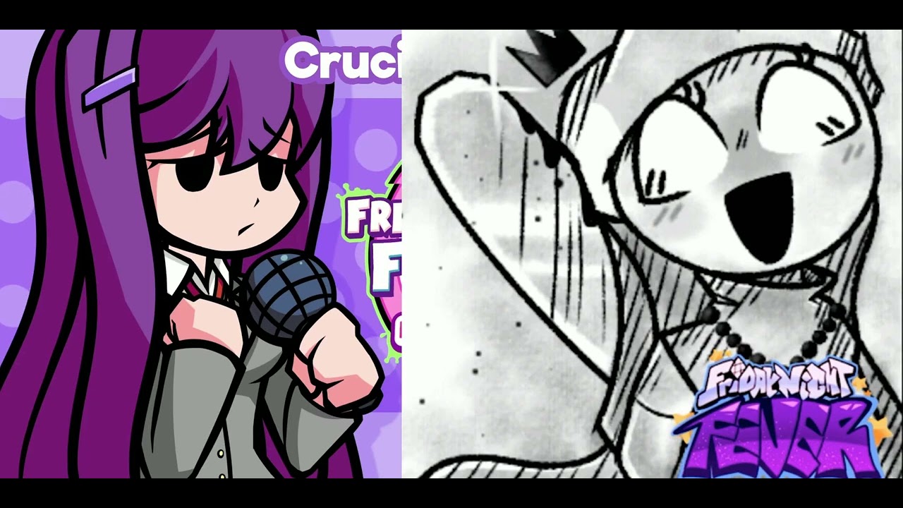 FNF - Yuri's Crucifixion (Doki Doki Takeover + Fever Town Mashup) - Crucify Mashup