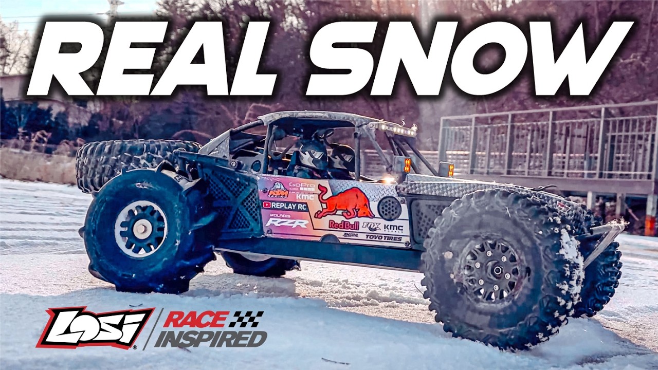Losi Lasernut vs Frozen Lake | Crazy Snow Drift RC 🚗❄️ @LosiRacing