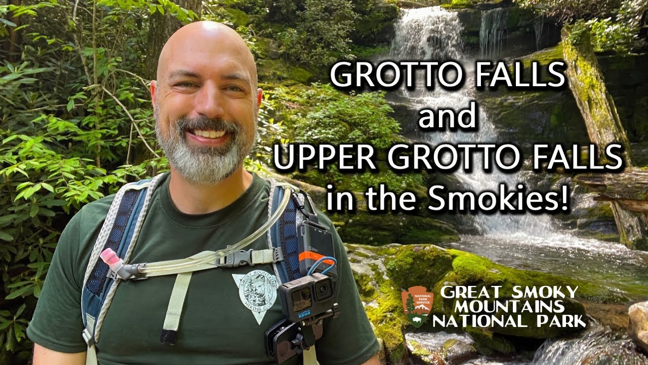 Hiking Grotto Falls & the Gorgeous Off-Trail UPPER Grotto Falls in the Great Smoky Mountains!