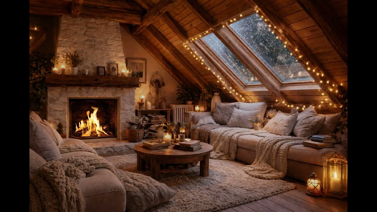 Dreamy Cozy Attic Space 🌙 Cozy ambience