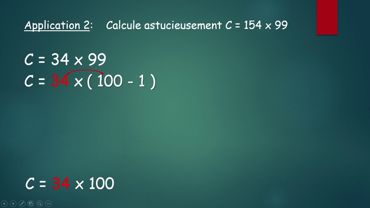 calculer astucieusement un produit