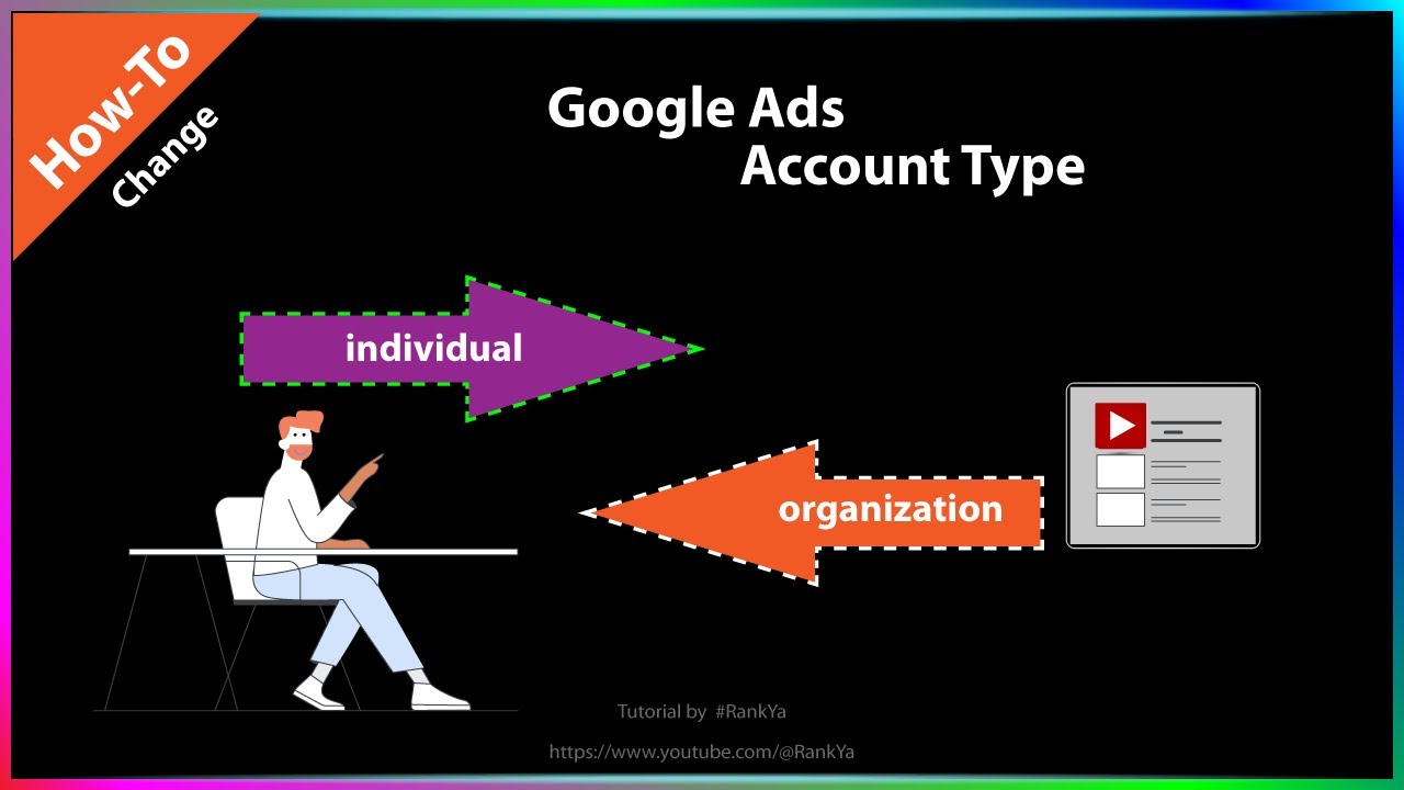 How-To Change Google Ads Account Type (individual or organization)