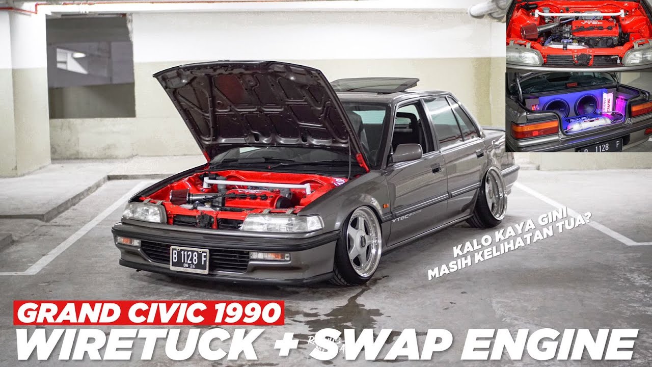 REVIEW MODIFIKASI HONDA GRAND CIVIC 1990 - PENAMPILAN GANTENG DIBAWA HARIAN GA NYUSAHIN!