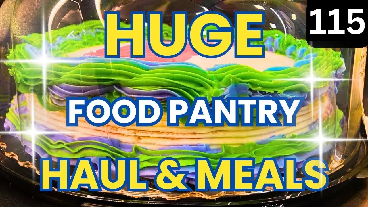 FRUGAL LIVING & Food Pantry Haul 2025 - Food Haul - FOOD BANK - Food Pantry Haul - Budget Meals