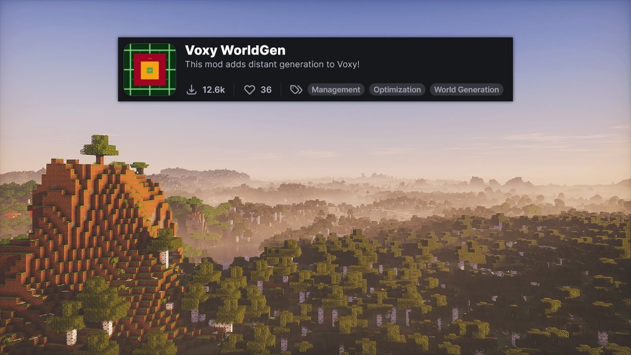 A World Gen Mod for Voxy?! - short test