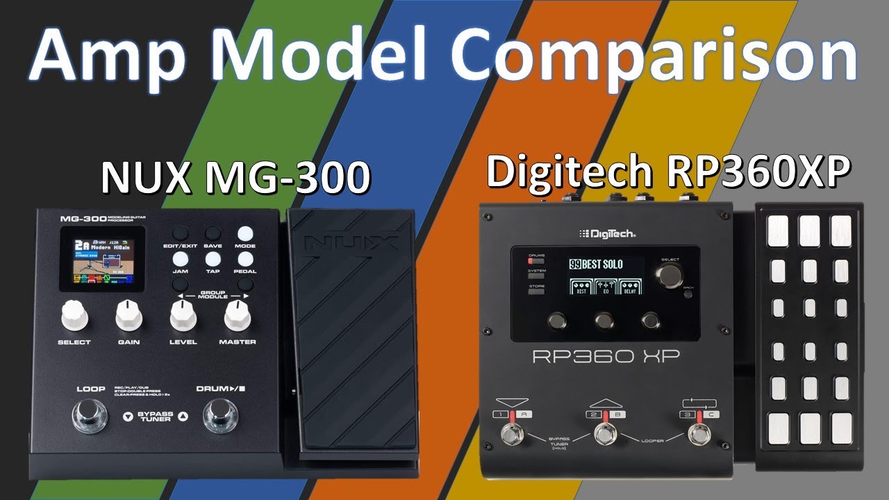Digitech RP360 XP & NUX MG-300 - Amp Model Comparison