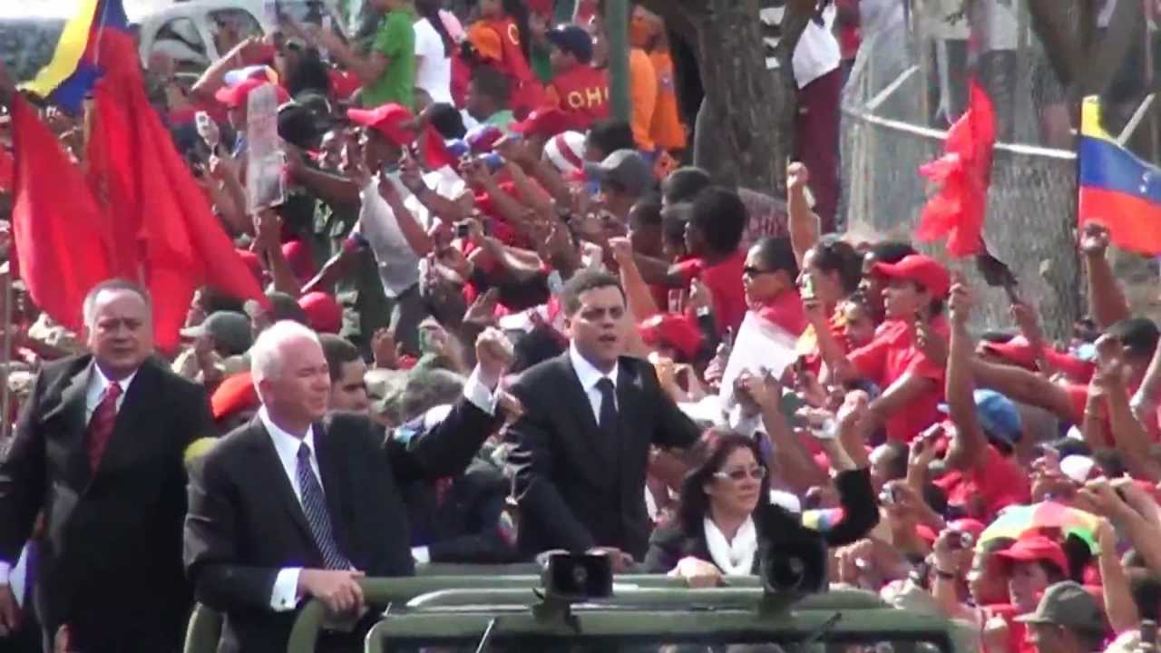 Chavez al Cuartel de La Montaña en el 23 de Enero Caracas Venezuela