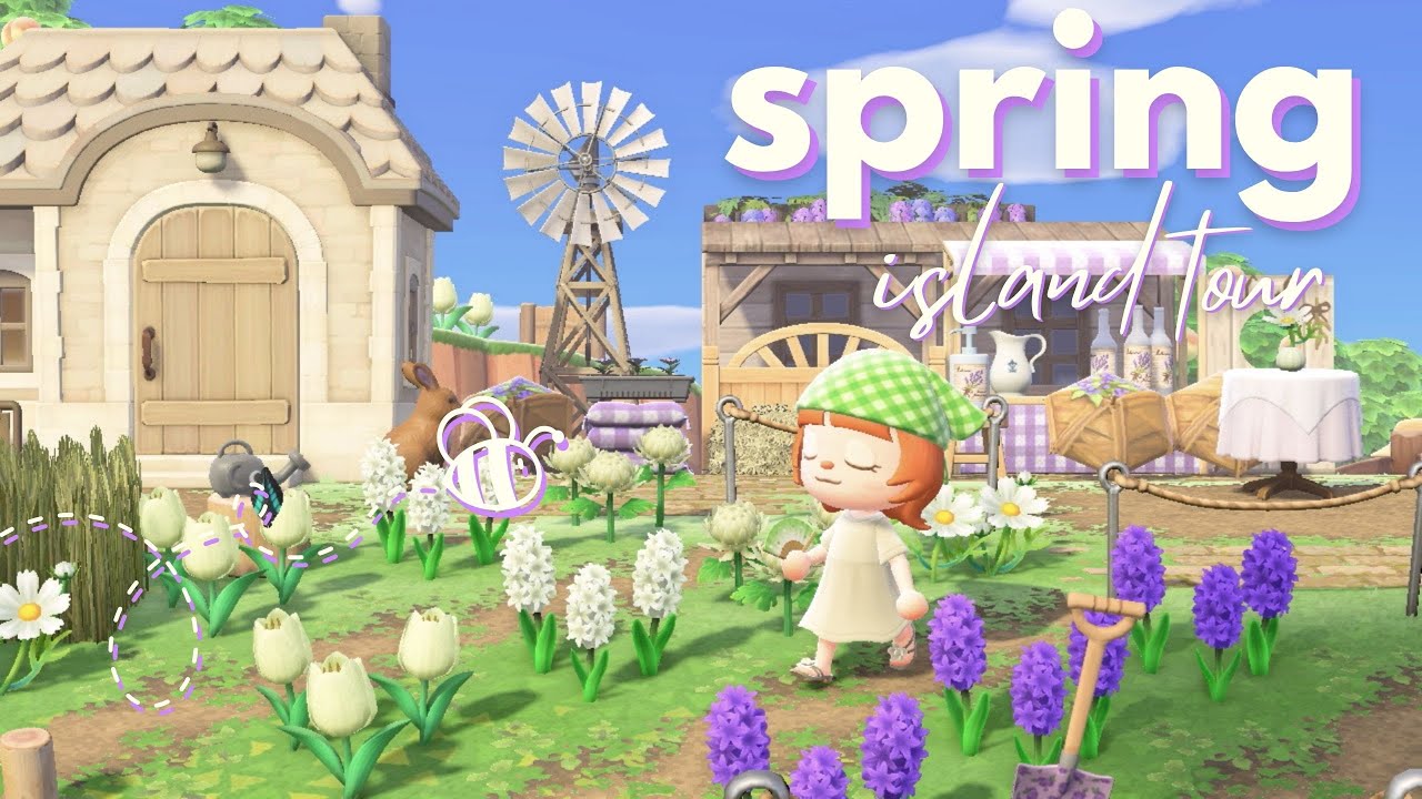 Прекрасный, расслабляющий тур по весеннему острову | Animal Crossing