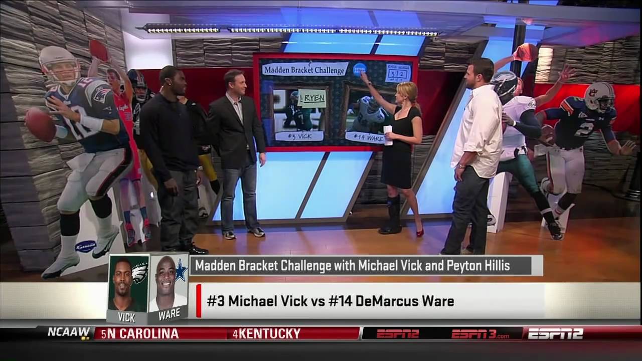 ESPN's Sports Nation breaks down the Madden NFL 12 Cover Vote Bracket
