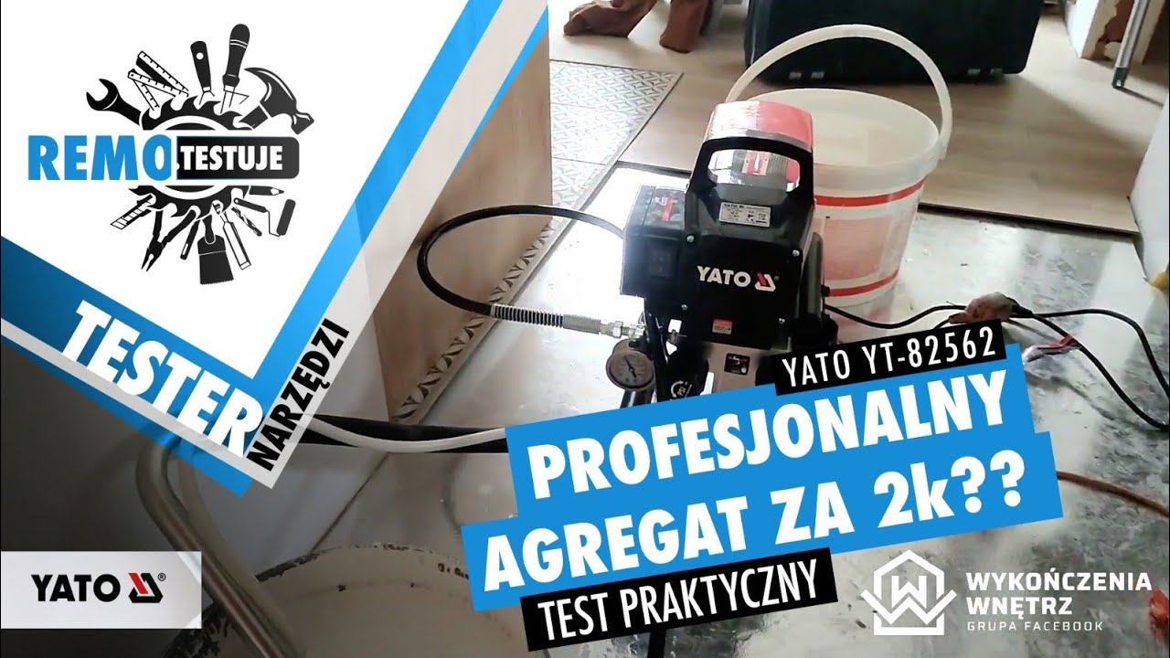 Agregat malarski Yato YT-82562 TEST PRAKTYCZNY