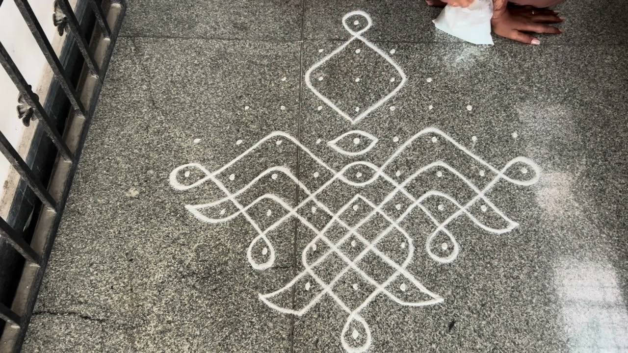 💫🌼9*2*1 Step by step easy sikkukolam #muggulu #sikkukolam #sikkumuggulu #rangolidesigns #kampikolam 