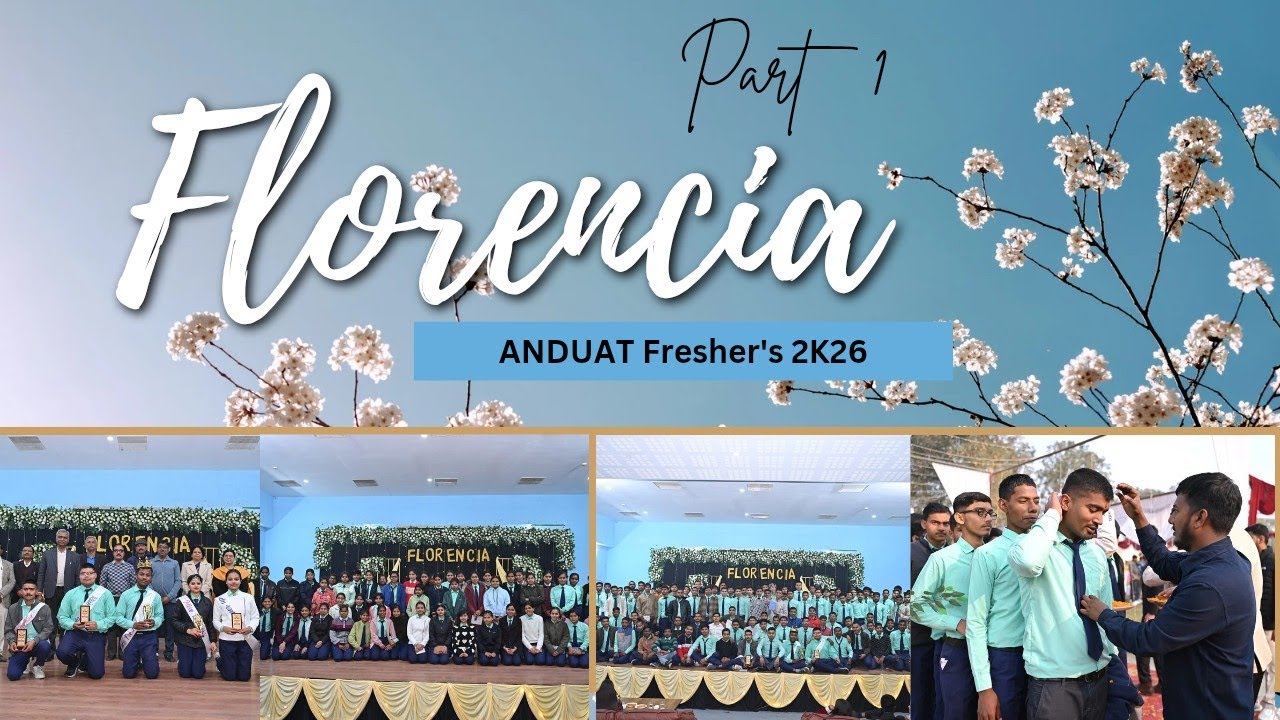 Florencia 💐💐#freshers2026 #collegedance #freshersparty #anduat #collegefest #ayodhya #freshers 