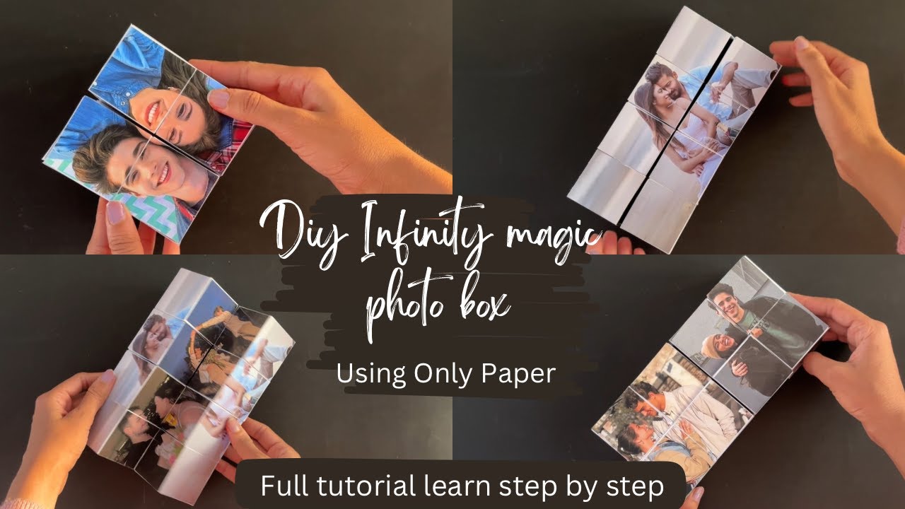 DIY Infinity Photo Cube | Never Ending Gift Box | Magic Photo Cube| Full Tutorial Learn Step By Step