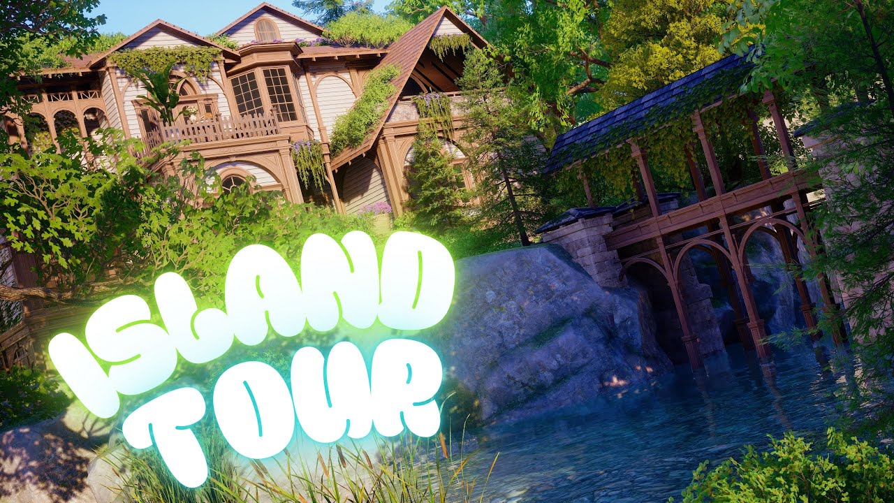 Infinity Nikki house and island tour with bridge