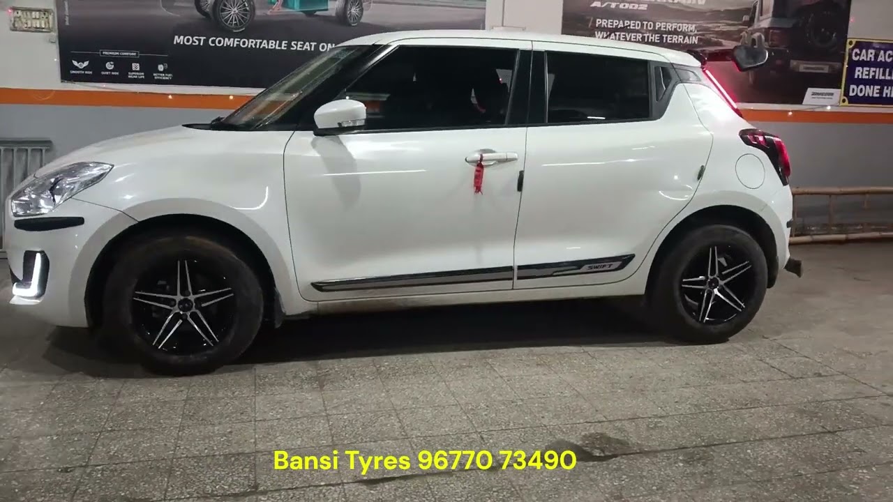 Alloys Wheels in Maruti Swift. BansiTyres.com 96770 73490