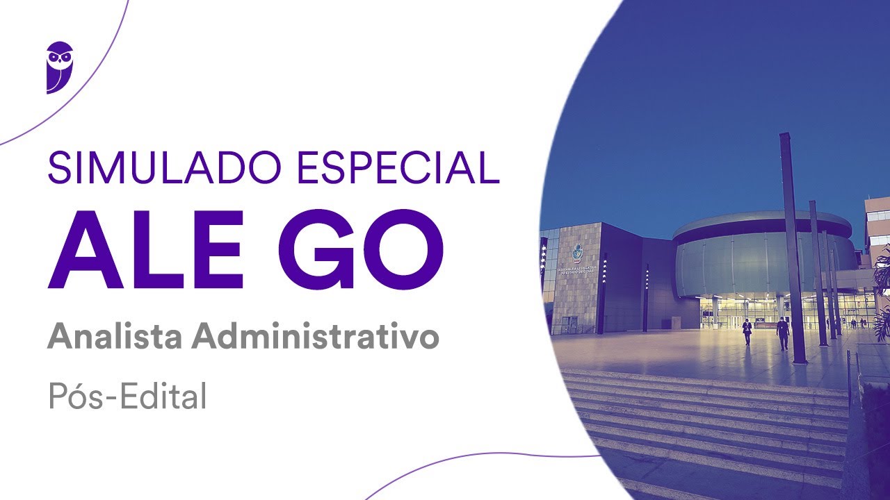 Simulado Especial ALE GO - Analista Administrativo - Pós-Edital - Correção
