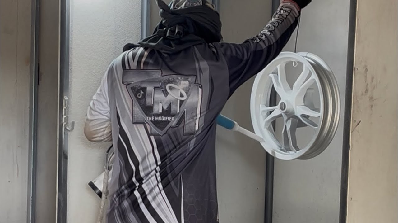 How to powdercoat motorcycle mags wheels