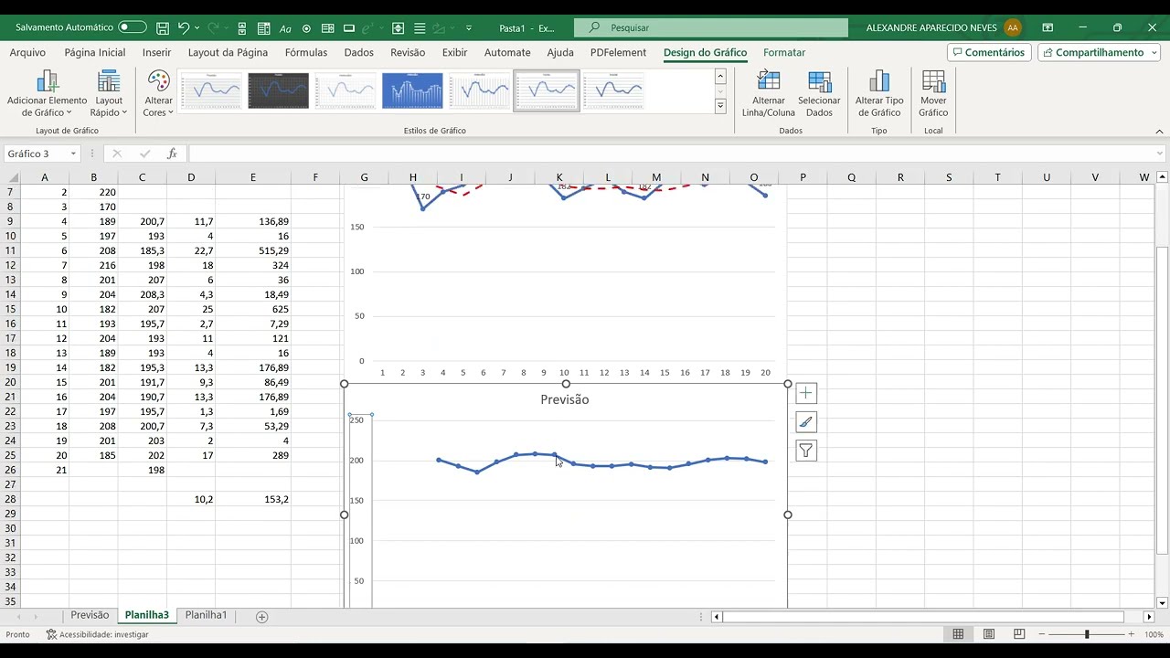 Como fazer média móvel no excel para previsão