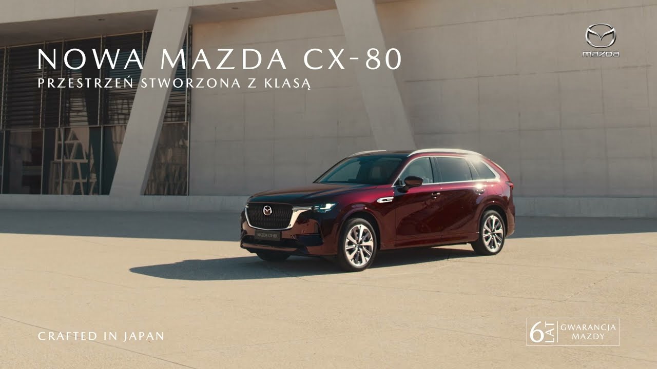 Nowa Mazda CX-80 | Przestrzeń stworzona z klasą