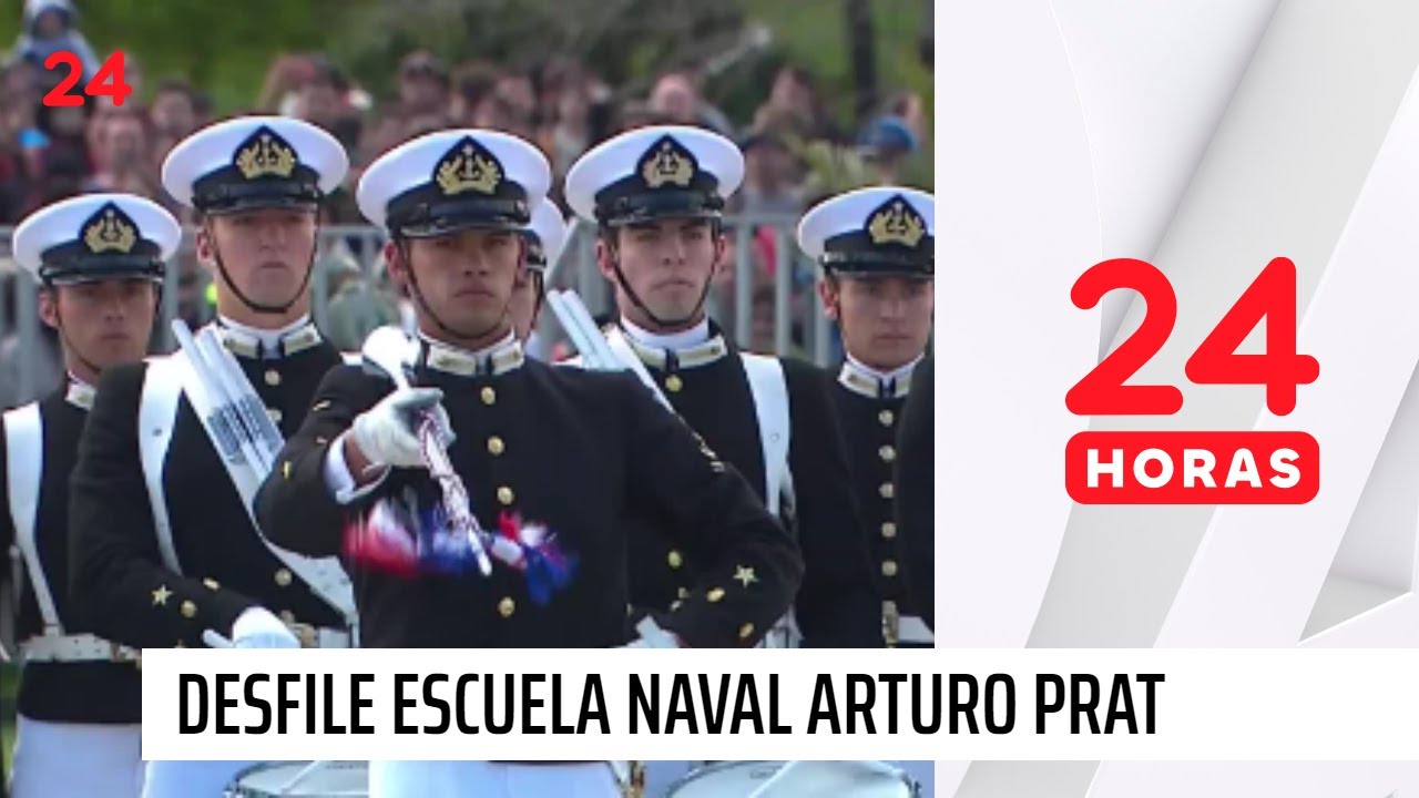 Desfile de la Escuela Naval Arturo Prat en la gran Parada Militar 2024 | 24 Horas TVN Chile