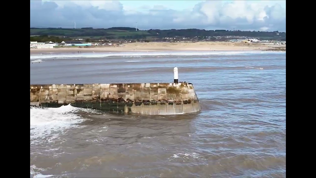 Porthcawl Lighthouse From the Sky | @Angel’s Sky Adventures