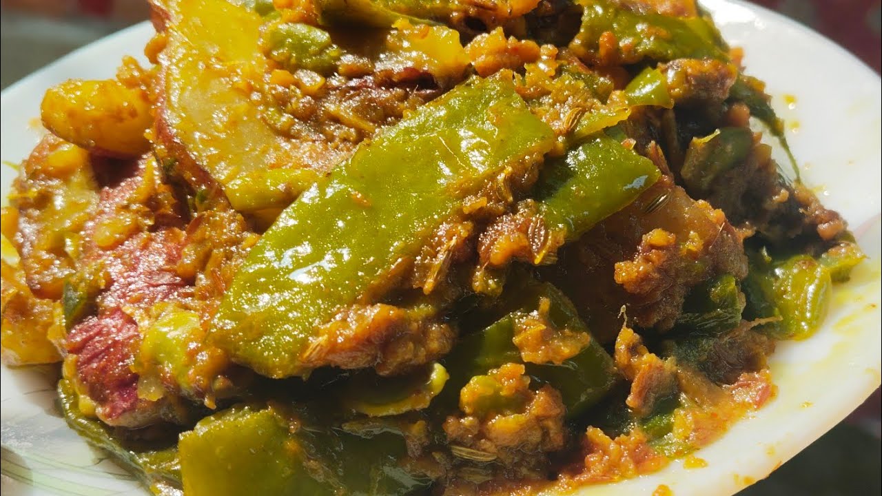 মিস্টি আলু শিমের বাটিচর্চরী@swadbadalerranna#simeruniquerecipe