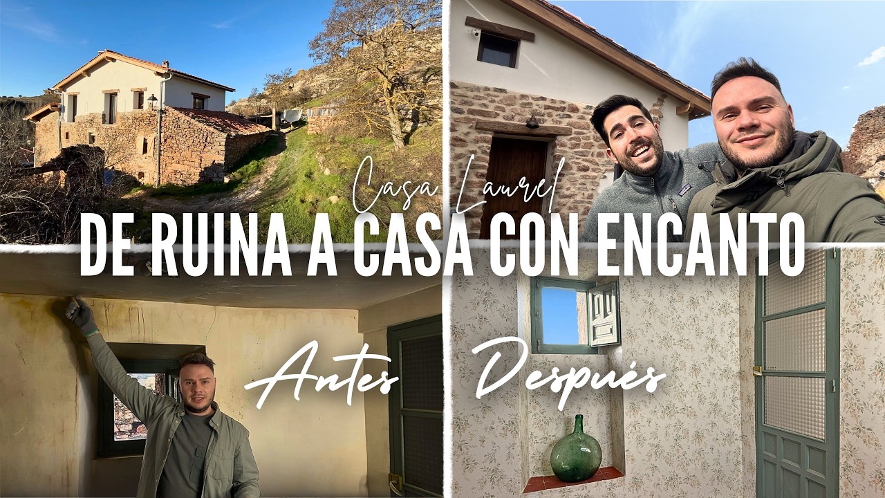 ANTES Y DESPUÉS de la CASA DE CAMPO 🏡 EMPAPELAMOS la ENTRADA 😍 ORDEN y LIMPIEZA DORMITORIO 😱 DECO 🥰