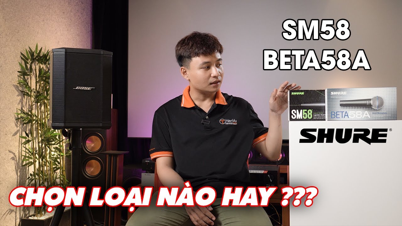 Trải Nghiệm Sự Khác Biệt Giữa Mic Shure BETA 58A/ SM58 Khi Hát Trên Bose S1 Pro | Thiên Vũ Audio