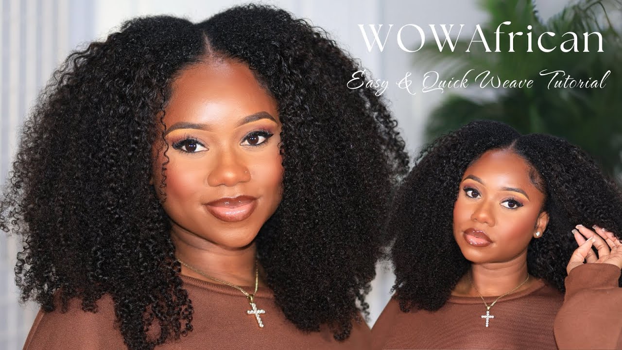 No One Will Know It’s a Weave… Easy & Quick Weave Tutorial #WowAfrican