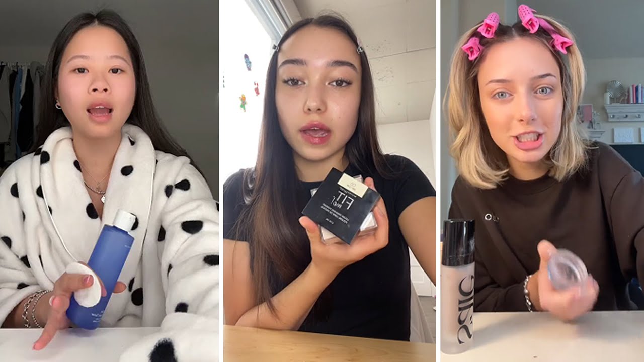 GRWM  ( Get Ready With Me ) Makeup Tutorial Tiktok Compilation ❤️(Skincare, Makeup, Outfits) 461