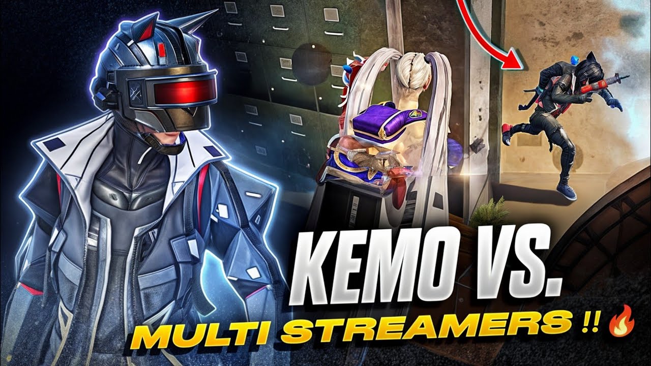 KEMO Outsmarts *6 Streamers! [Trash Talk 18+] | BGMI 🔱