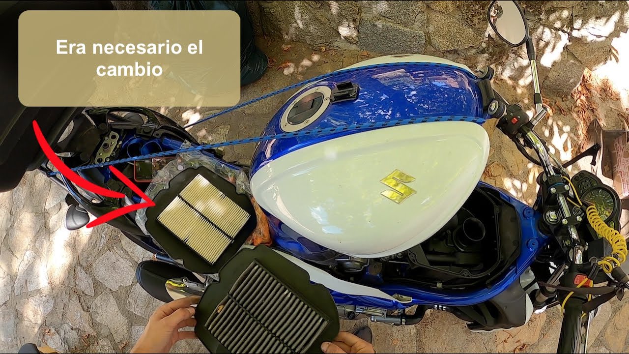 Cambio filtro aire moto y revisión de bujías | Suzuki gladius 650 ABS