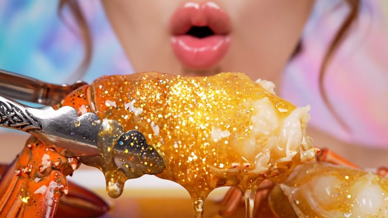 Making USA’s Famous Food - Glass Buffalo Wings, Cobb Salad, Lobster Roll | ASMR Glass Cooking