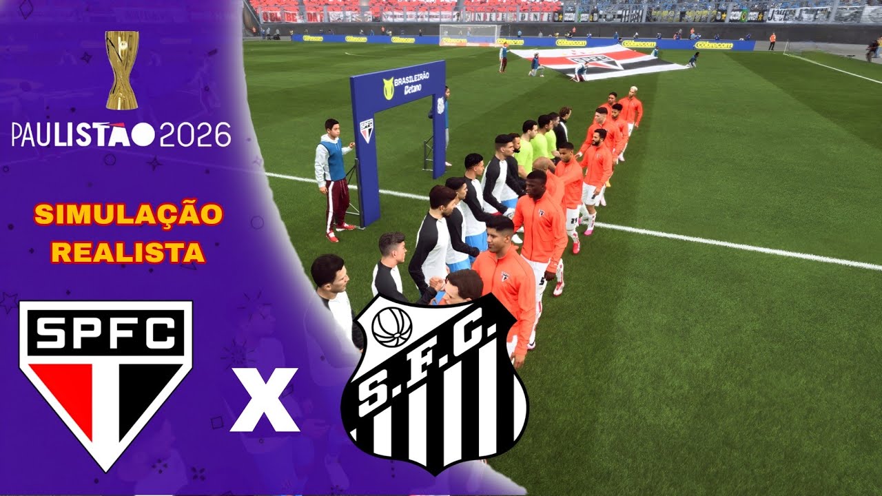 SÃO PAULO X SANTOS | Paulistão | Prévia | Simulação Realista | [FC 26]