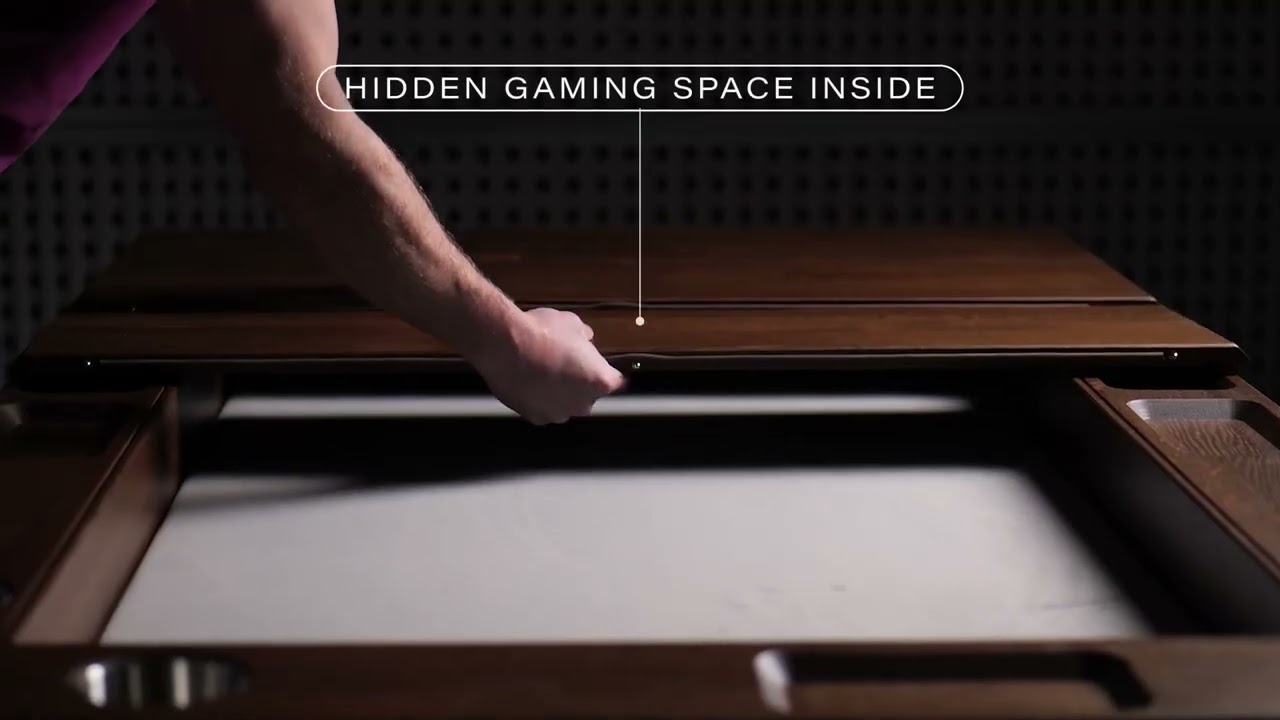 Wild Oak Gaming Table & Dining Table | Bristol by Geeknson #tabletopgames #gamenight #customized