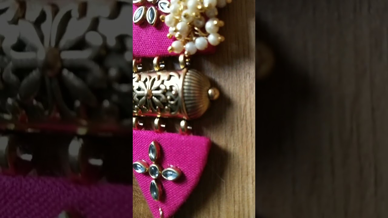Handmade Fabric Jewelry designs 💖 Diy Fabric Choker #handmadejewelry #necklace #diychoker