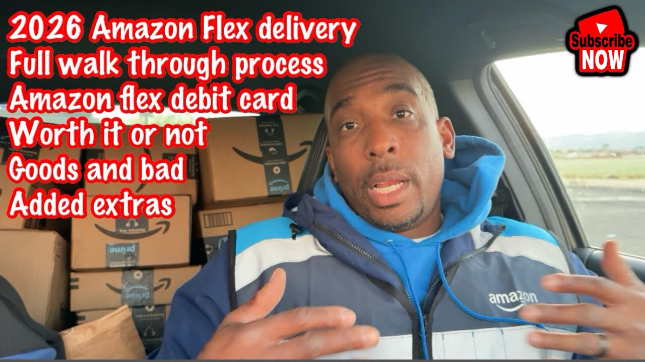 Full 2026 Amazon Flex walk through w/screenshots pay and extras! #amazonflexdriver 