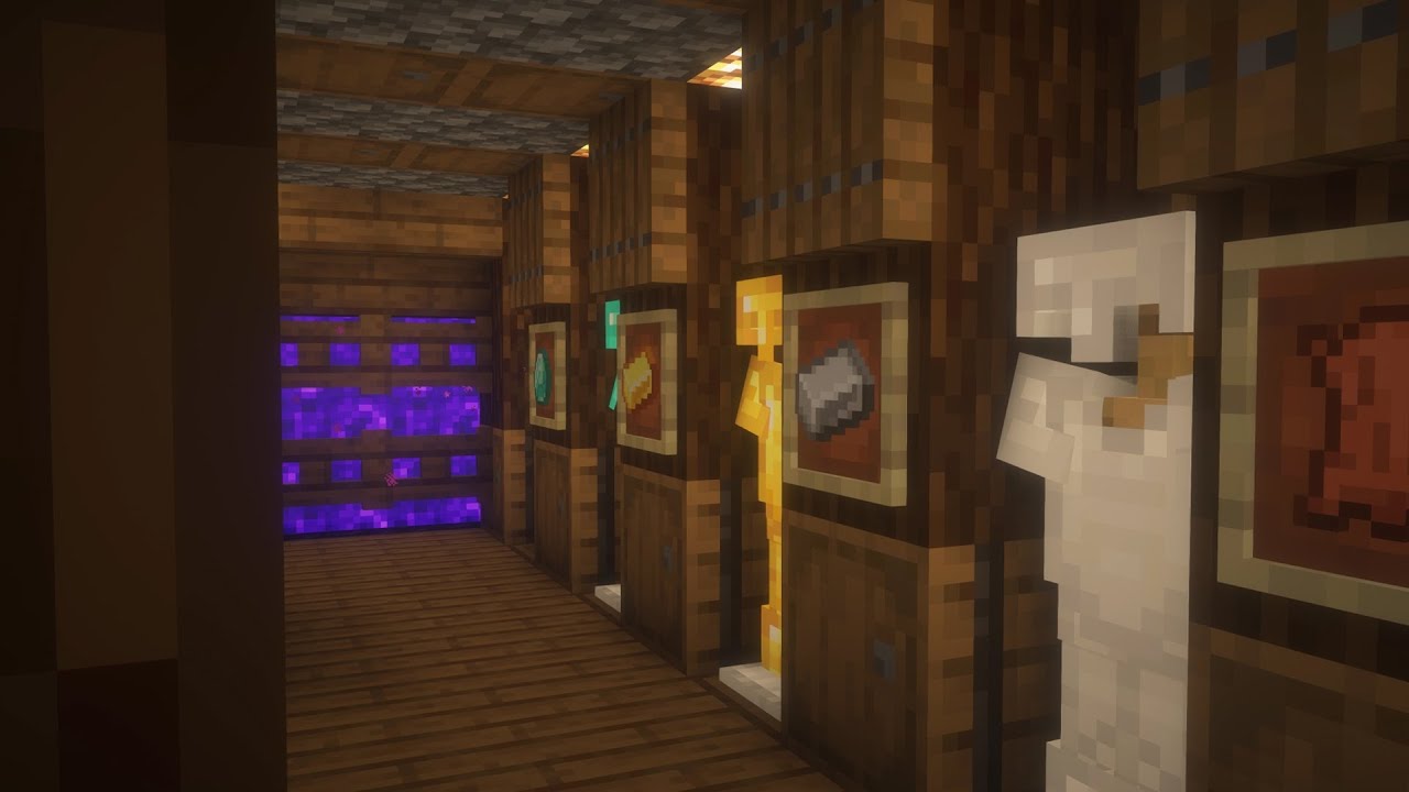 Minecraft | [Easy] How To Build An Underground Armory Room