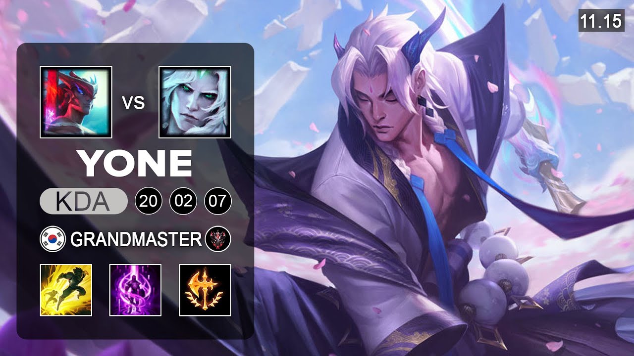 Yone Mid vs Viego - KR Grandmaster Patch 11 15