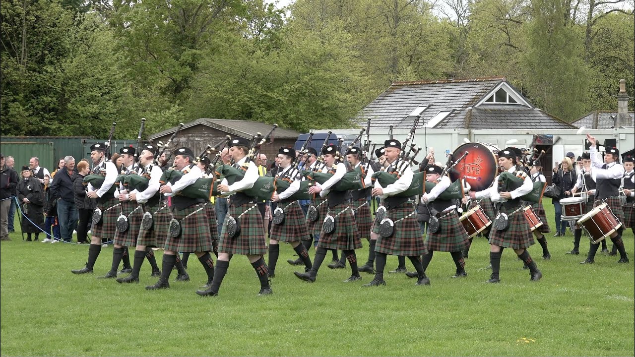 Buchan Peterson Pipe Band 1st place in Grade 2 at Banchory 2023 North of Scotland Band Championship