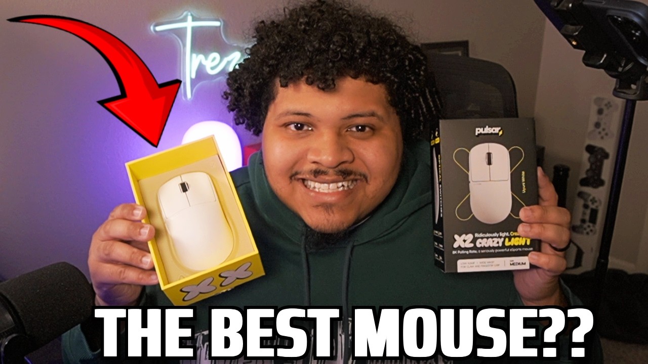 THE LIGHTEST MOUSE IVE EVER HELD.. (Pulsar X2 Crazylight UNBOXING + GAMEPLAY TEST)
