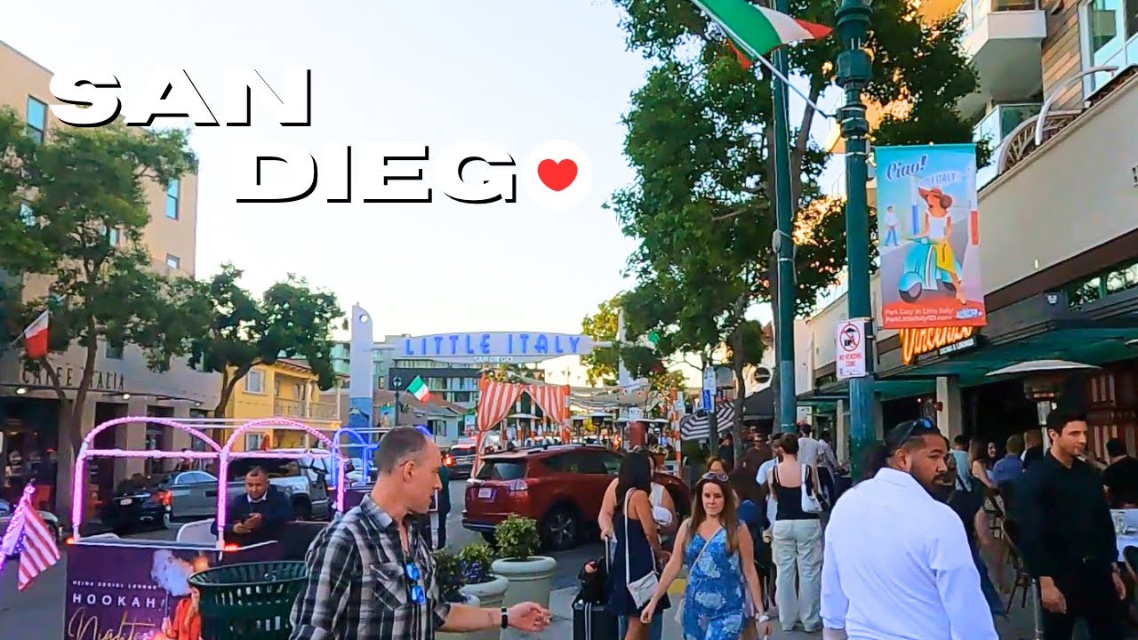 [HD] San Diego Little Italy Walking Tour | July 2024