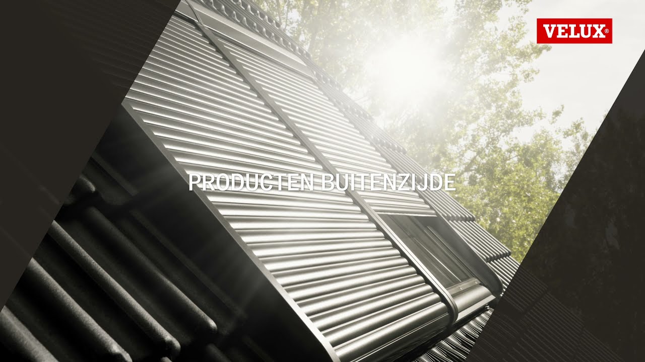 VELUX rolluiken en buitenzonwering - producten voor buitenzijde