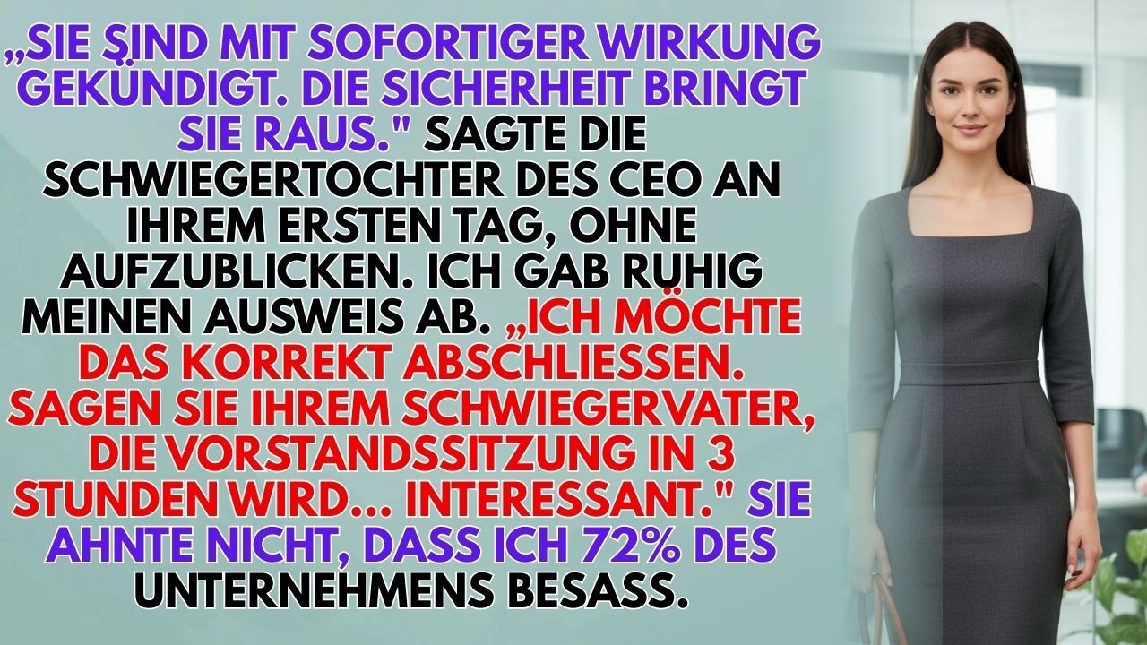 Am Ersten Tag Gekündigt – Dann Offenbarte Ich Meine 72% Firmenanteile 💼