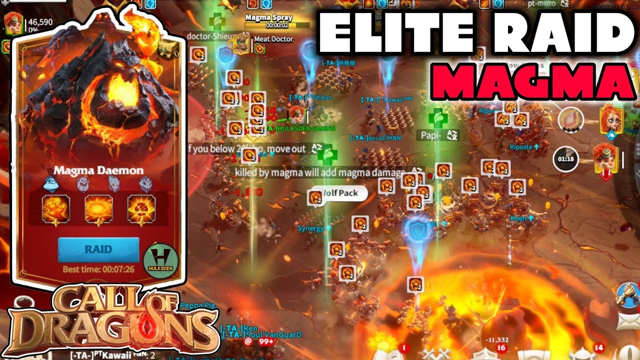 Call of dragons - ELITE RAID MAGMA DAEMON Challenge SUCCESS | Avatar frame unlocked