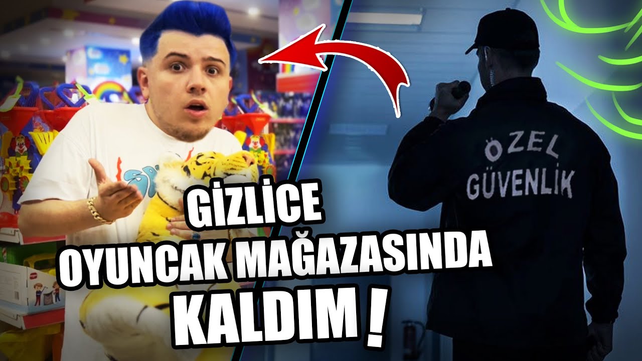 OYUNCAK MAĞAZASINDA GİZLİCE BİR GECE KALDIM ! ( YAKALANDIM )